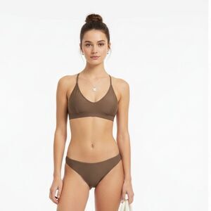 Patagonia Taupe Brown 2 Piece Bikini Bathing Swim Suit Set M